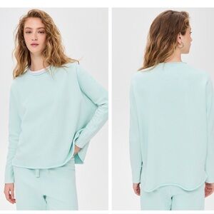 Frank & Eileen Anna Sweatshirt In Dewberry Mineral Wash Mint Green Women’s XL